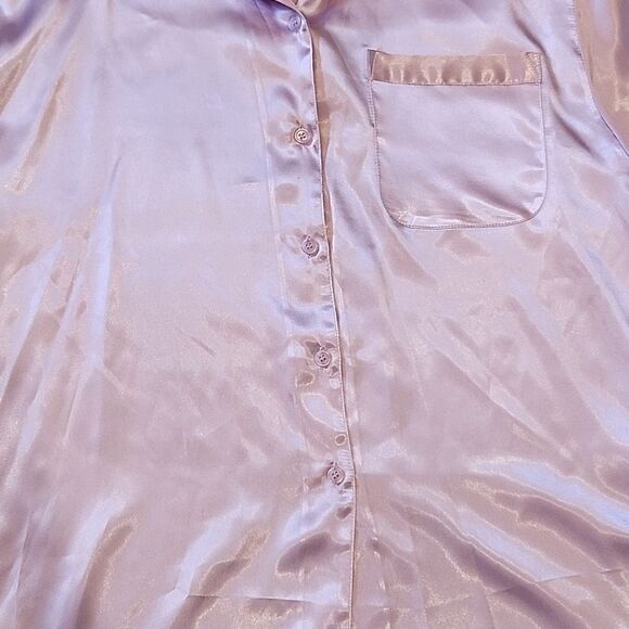 Lilac satin pj set size M/L - Picture 3 of 14